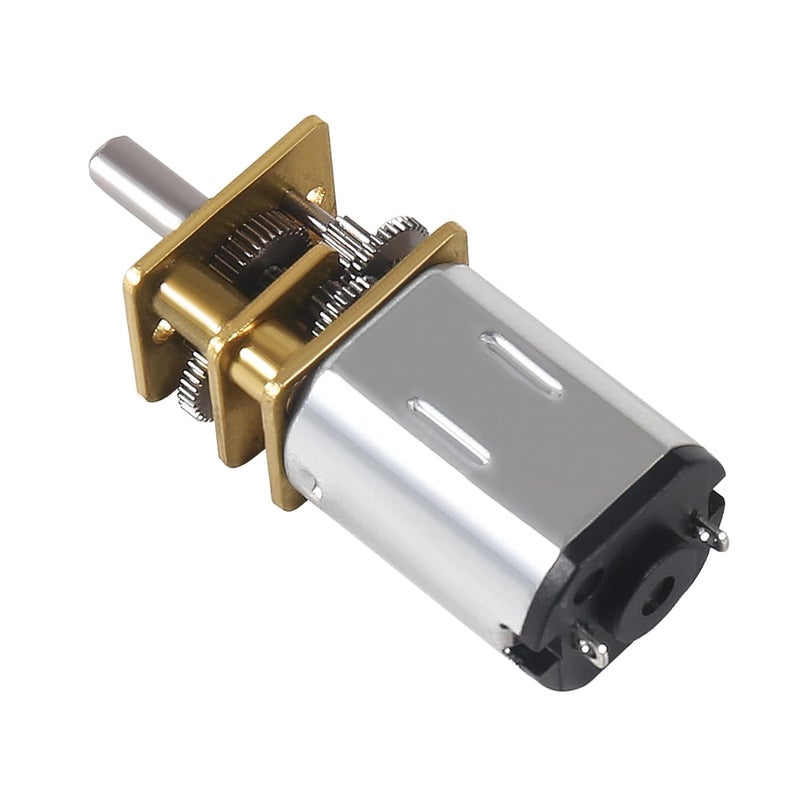 DORHEA 4Pcs DC 6V 60RPM Gear Motor Full Metal Geared Mini Micro Gear with Gearwheel 60RPM N20 Speed Reduction Motor for DIY RC Toys Robort Smart Car Motor - Image 5